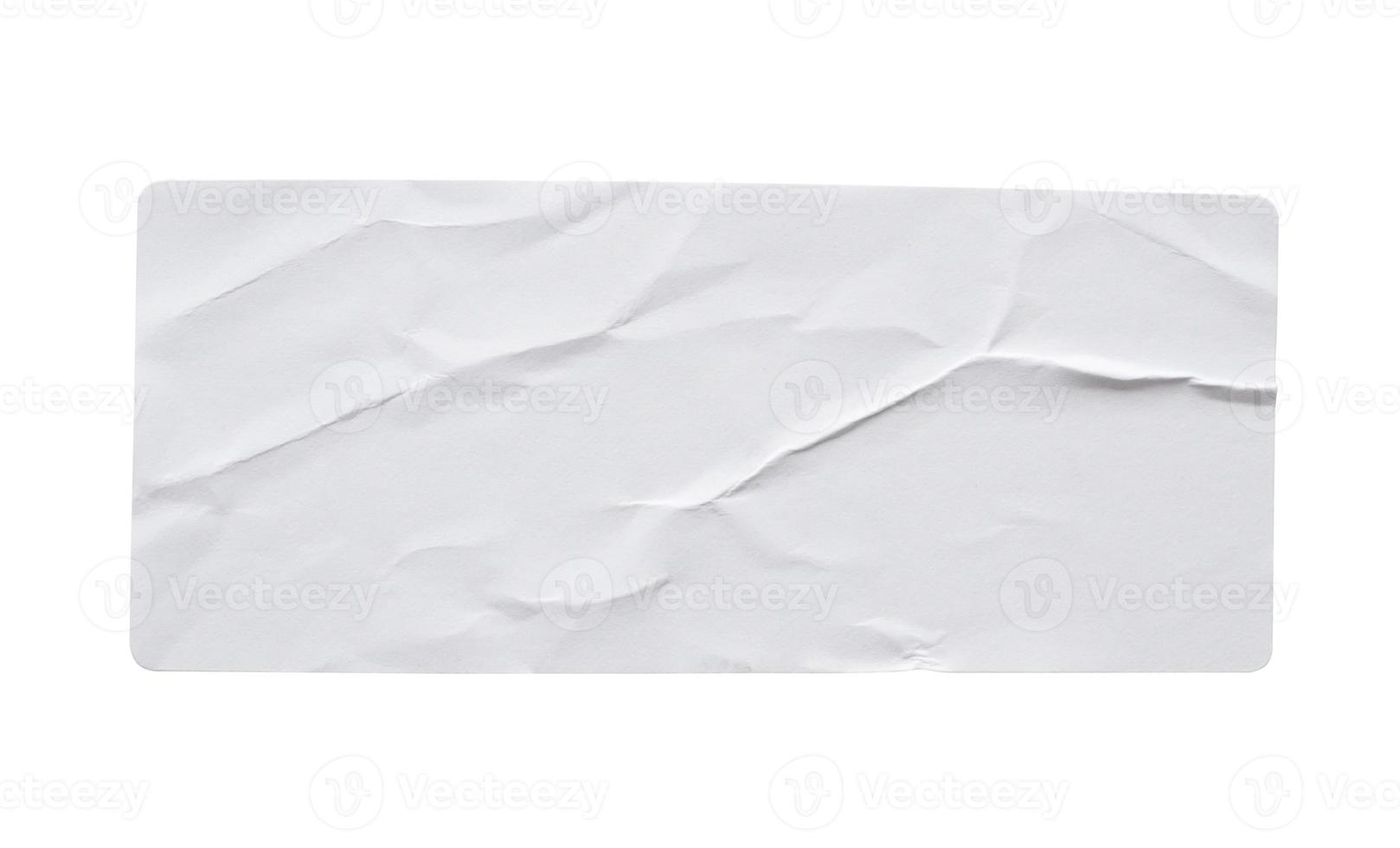 Blank paper sticker label texture isolated on white background 13013055