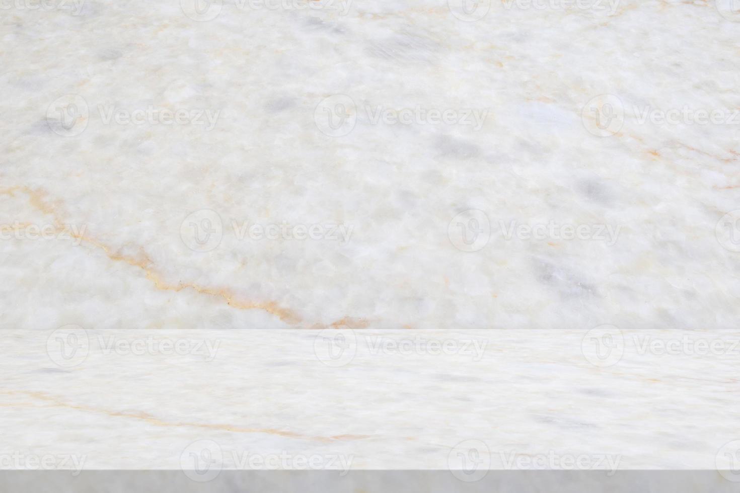 white marble table with natural wall texture background for mockup product display template photo
