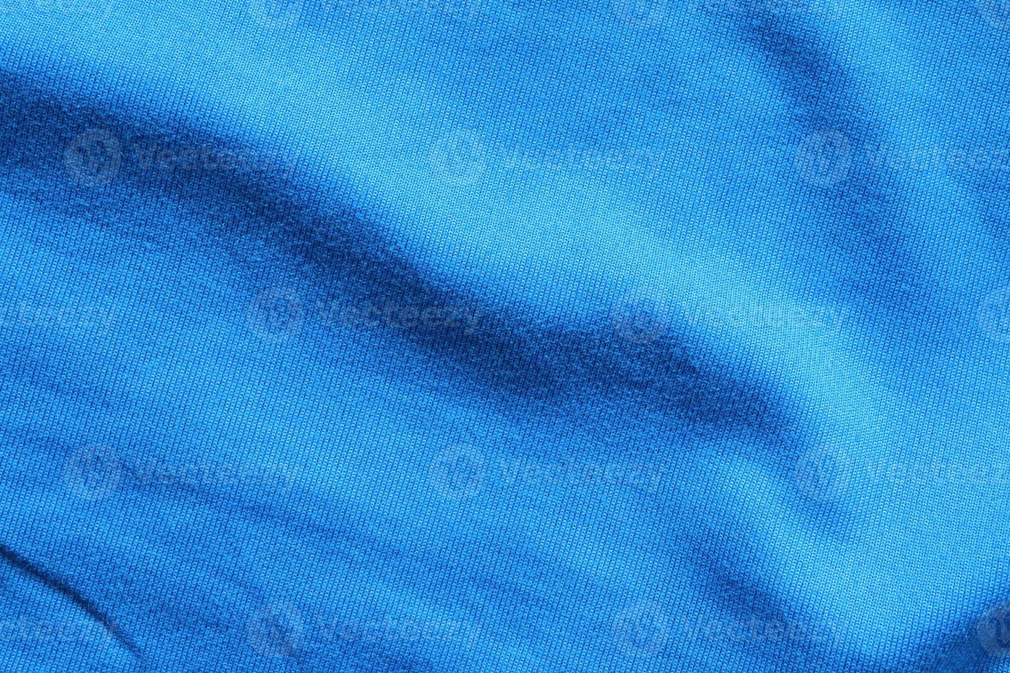 Blue football jersey clothing fabric texture sports wear background photo