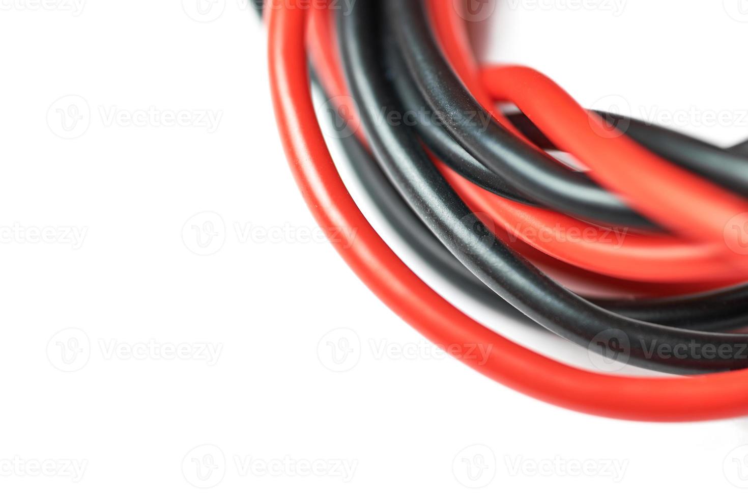 Isolated bunch of wires. photo