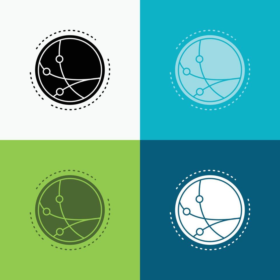 worldwide. communication. connection. internet. network Icon Over Various Background. glyph style design. designed for web and app. Eps 10 vector illustration