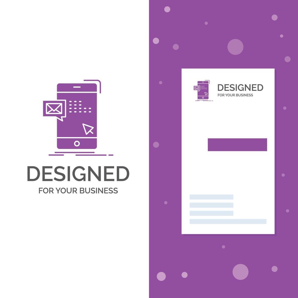 Business Logo for bulk. dialog. instant. mail. message. Vertical Purple Business .Visiting Card template. Creative background vector illustration