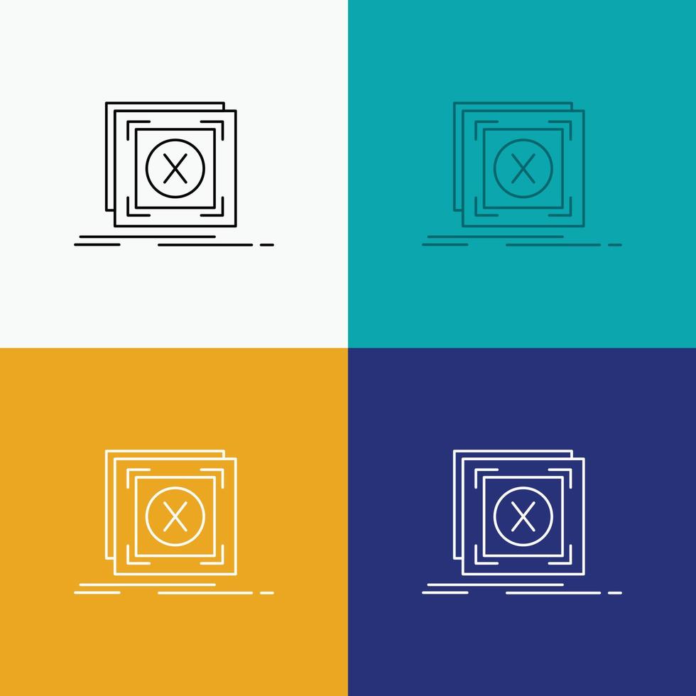 error. application. message. problem. server Icon Over Various Background. Line style design. designed for web and app. Eps 10 vector illustration