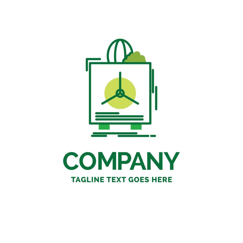 insurance. Fragile. product. warranty. health Flat Business Logo template. Creative Green Brand Name Design. vector