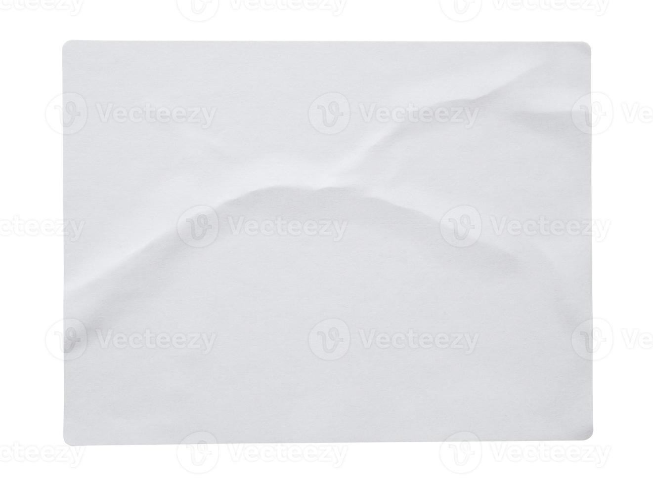Blank paper sticker label texture isolated on white background 13015953