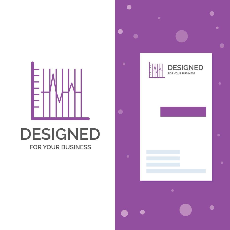Business Logo for progress. report. statistics. patient. recovery. Vertical Purple Business .Visiting Card template. Creative background vector illustration