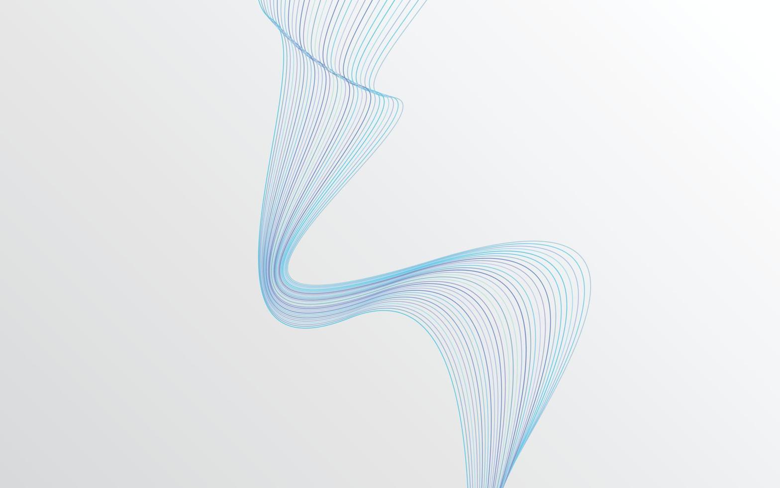 Colorful shiny wave with lines. Curved wavy line. smooth stripe. Design element vector