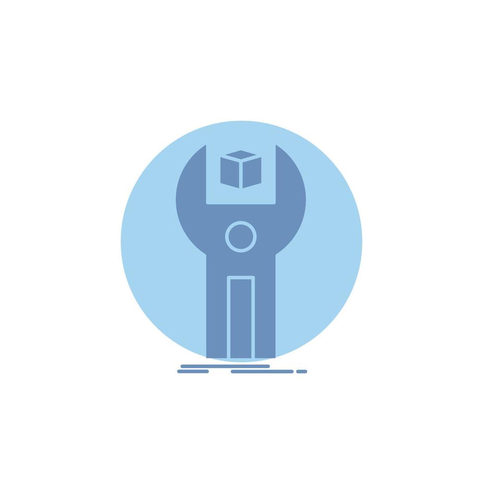 SDK. App. development. kit. programming Glyph Icon. vector