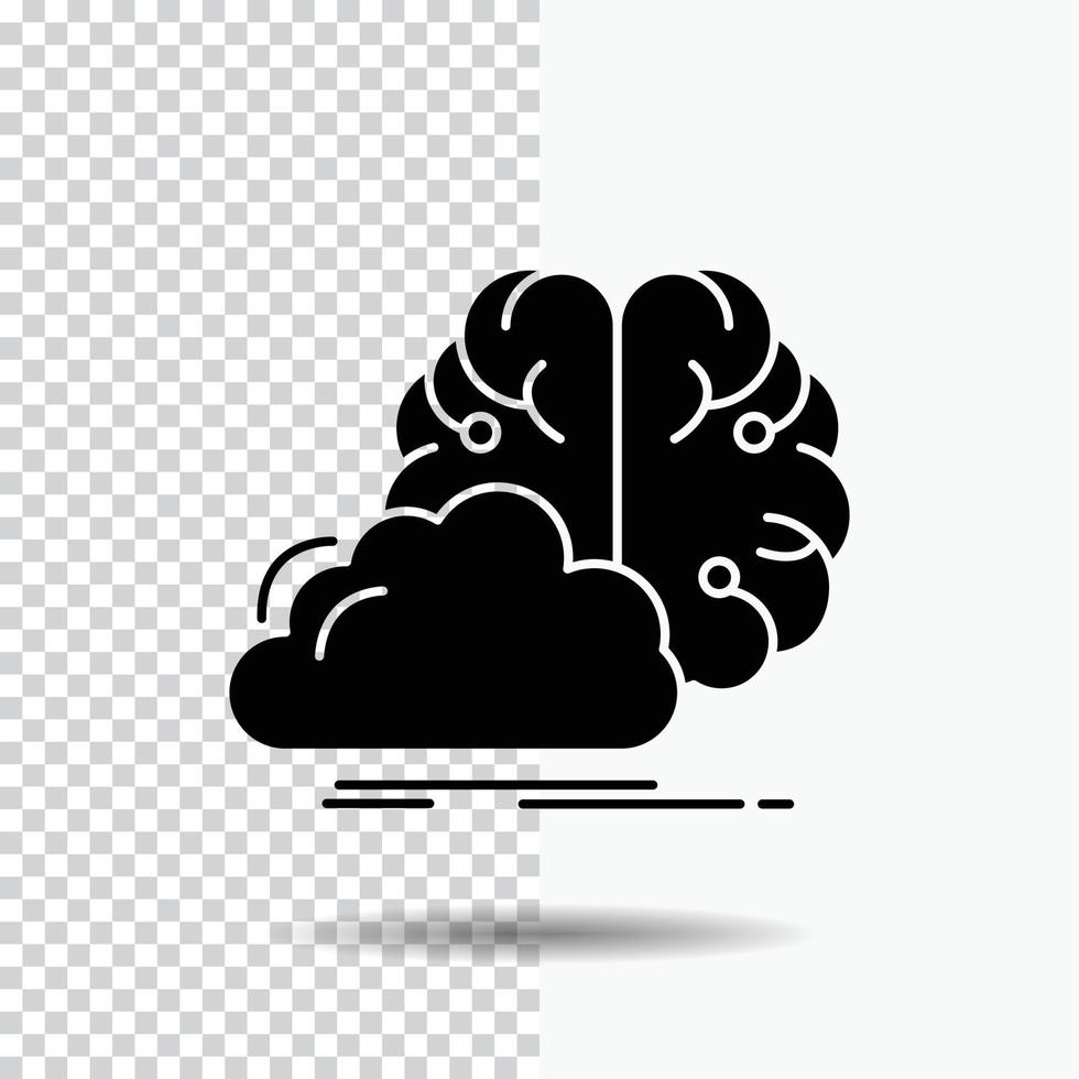 brainstorming. creative. idea. innovation. inspiration Glyph Icon on Transparent Background. Black Icon vector