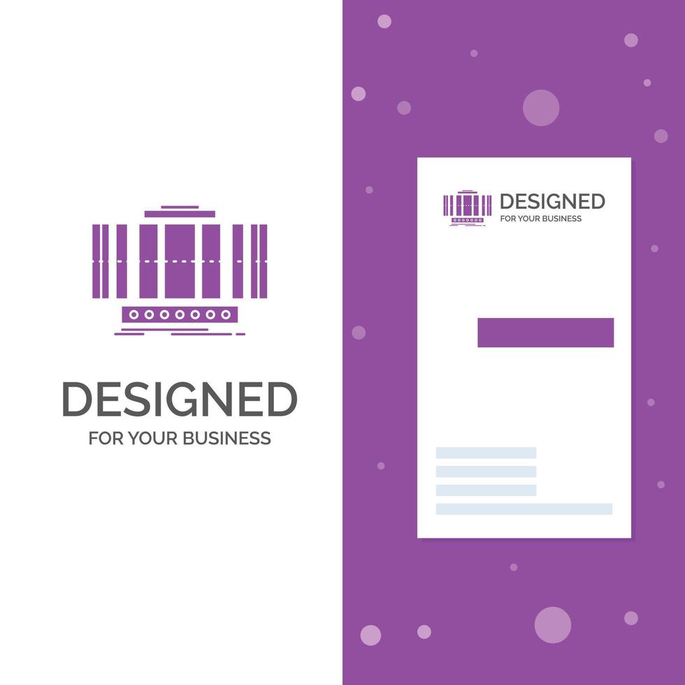 Business Logo for Turbine. Vertical. axis. wind. technology. Vertical Purple Business .Visiting Card template. Creative background vector illustration
