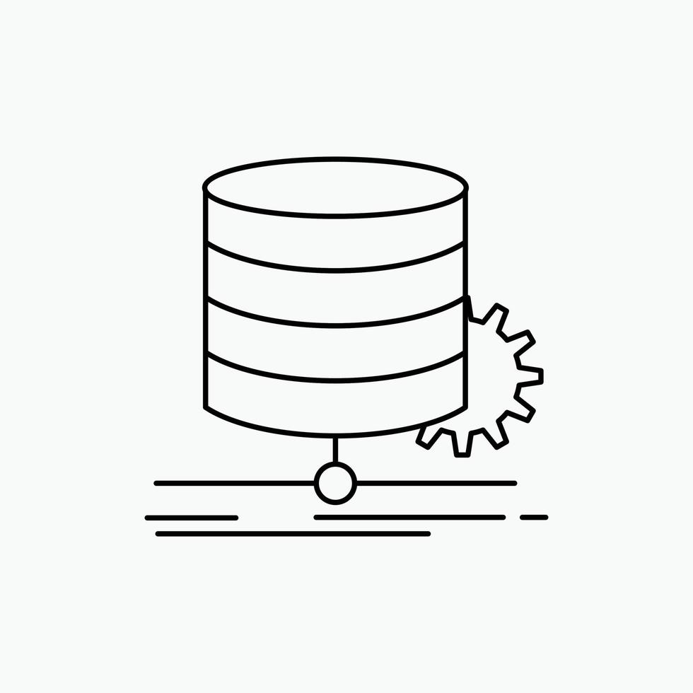 Algorithm. chart. data. diagram. flow Line Icon. Vector isolated illustration