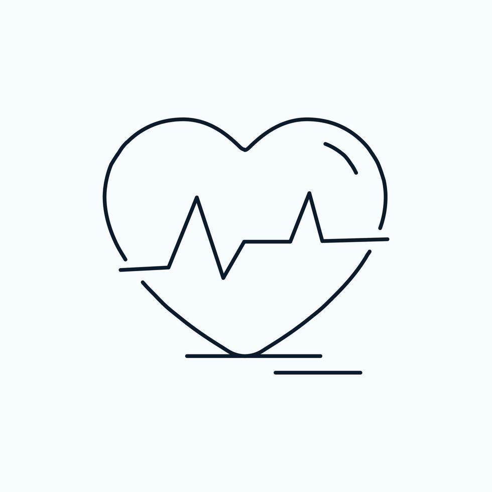 electrocardiograma corazón. latido del corazón. legumbres. golpear el icono plano. signo y símbolos verdes y amarillos para el sitio web y la aplicación móvil. ilustración vectorial vector