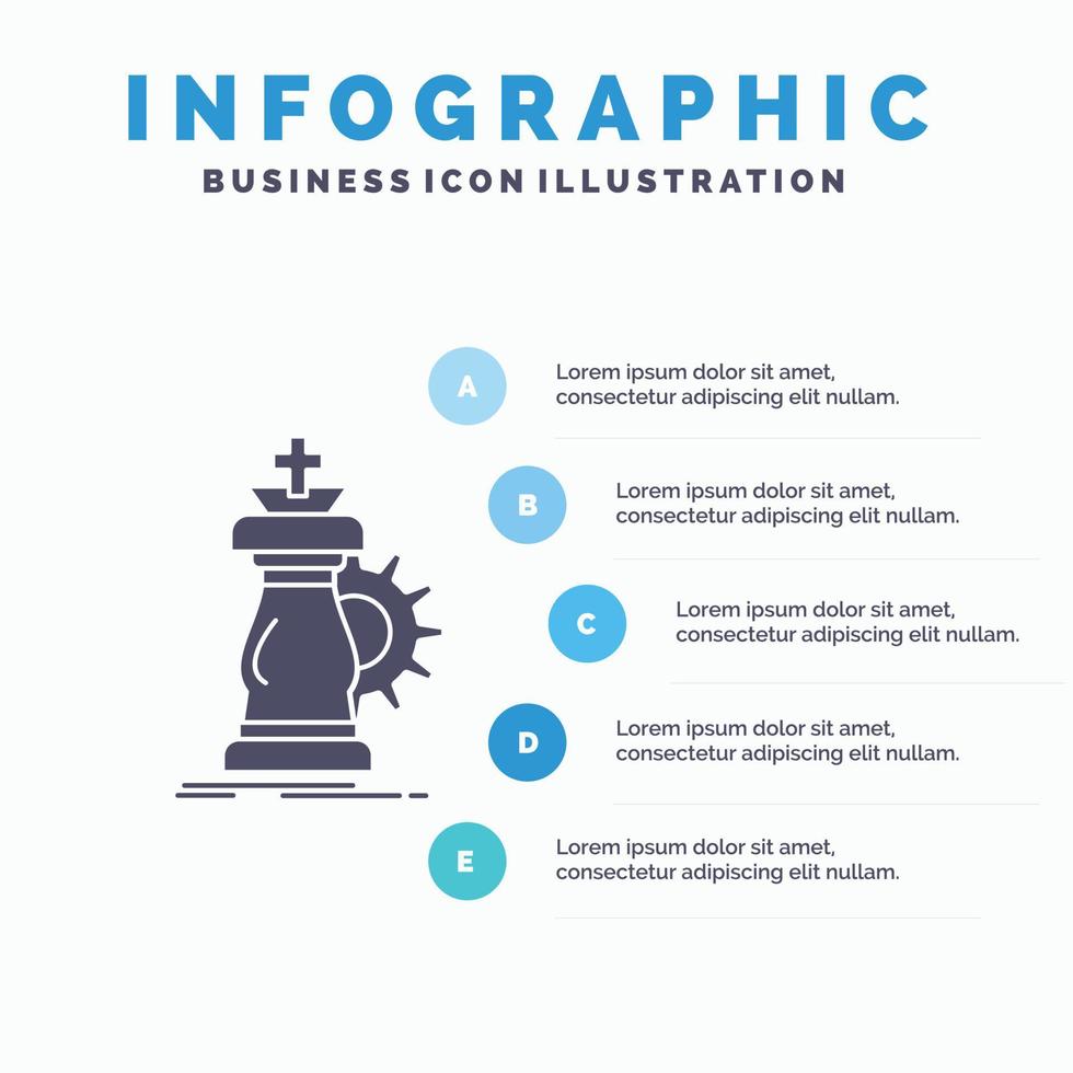 strategy. chess. horse. knight. success Infographics Template for Website and Presentation. GLyph Gray icon with Blue infographic style vector illustration.