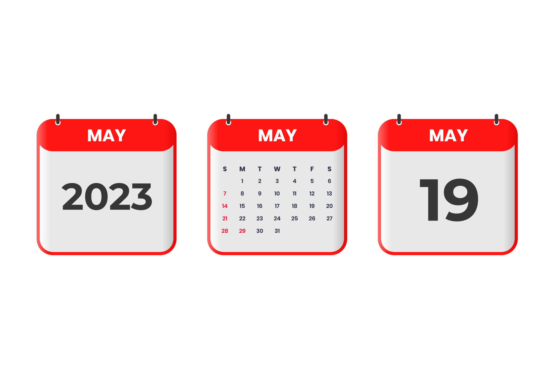 May 2023 calendar design 19th may 2023 calendar icon for schedule