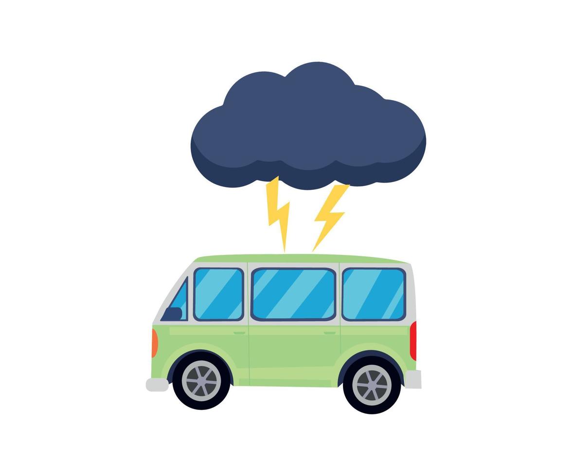 Car Crashes Illustration vector