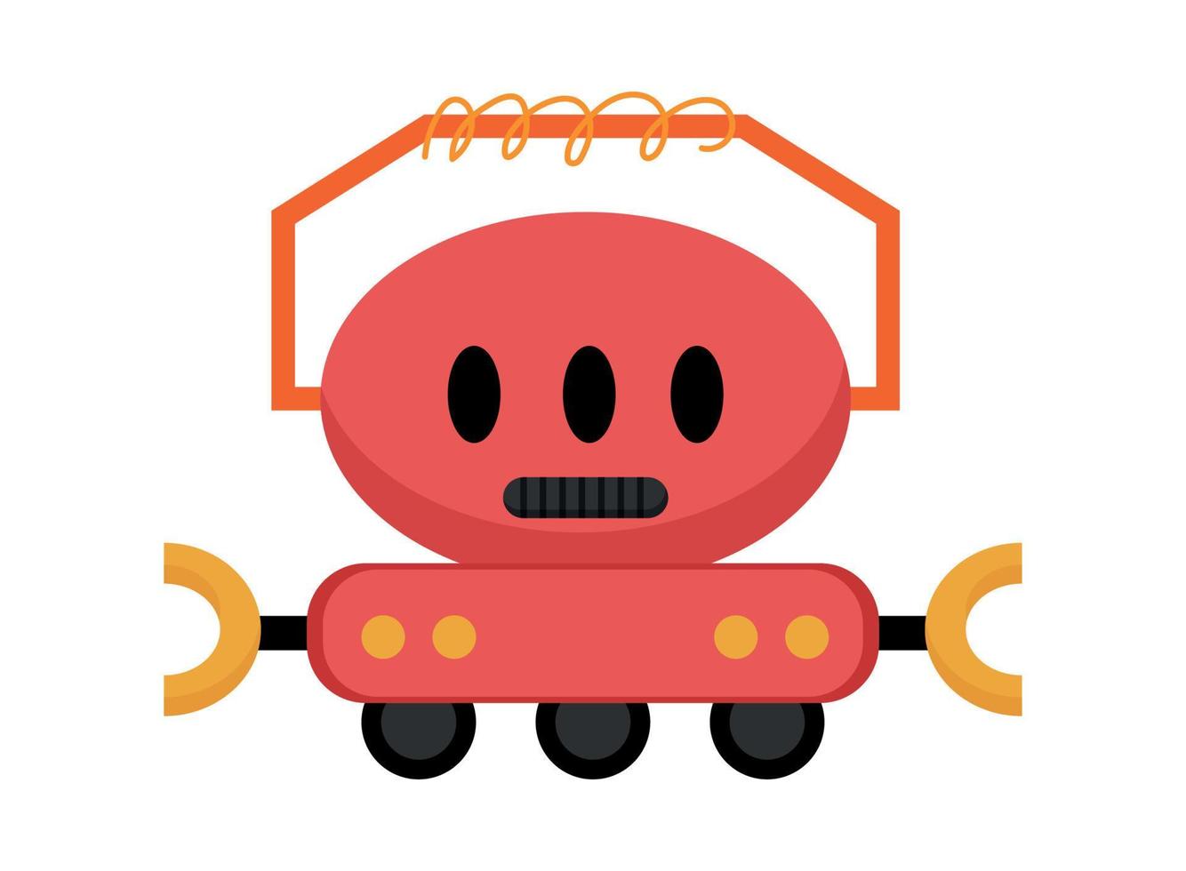 ilustrador vectorial de robot fantástico vector