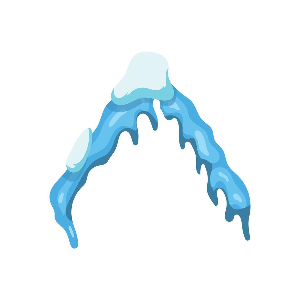 Illustration of icicles vector