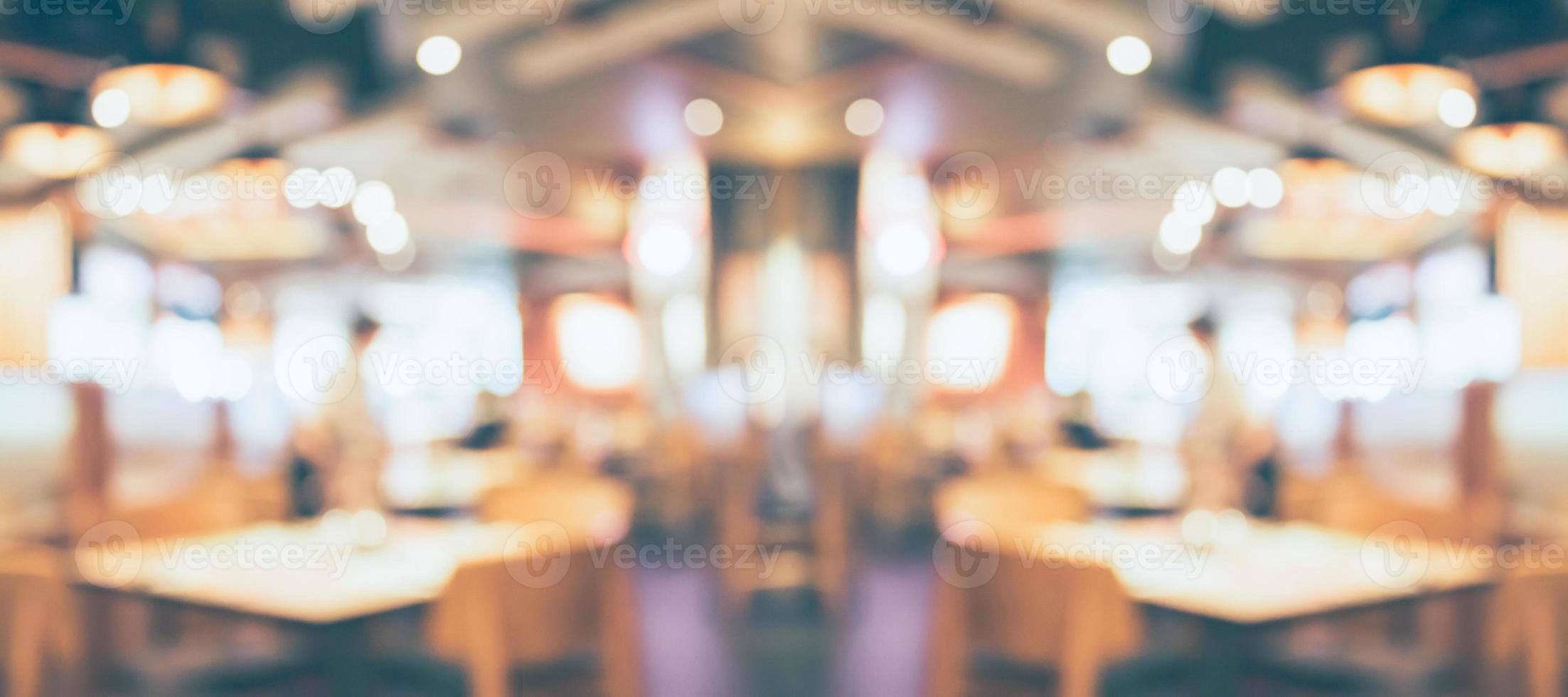 cafe restaurant interior blurred abstract vintage background photo