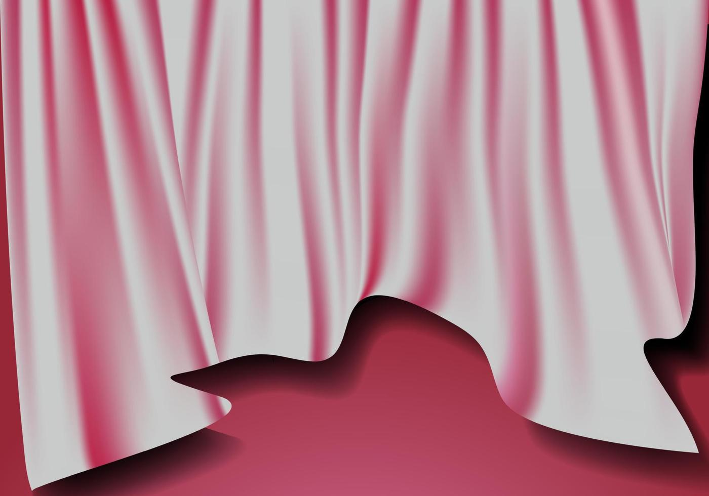 Soft blind curtain stage isolated on a background illustration vector. vector