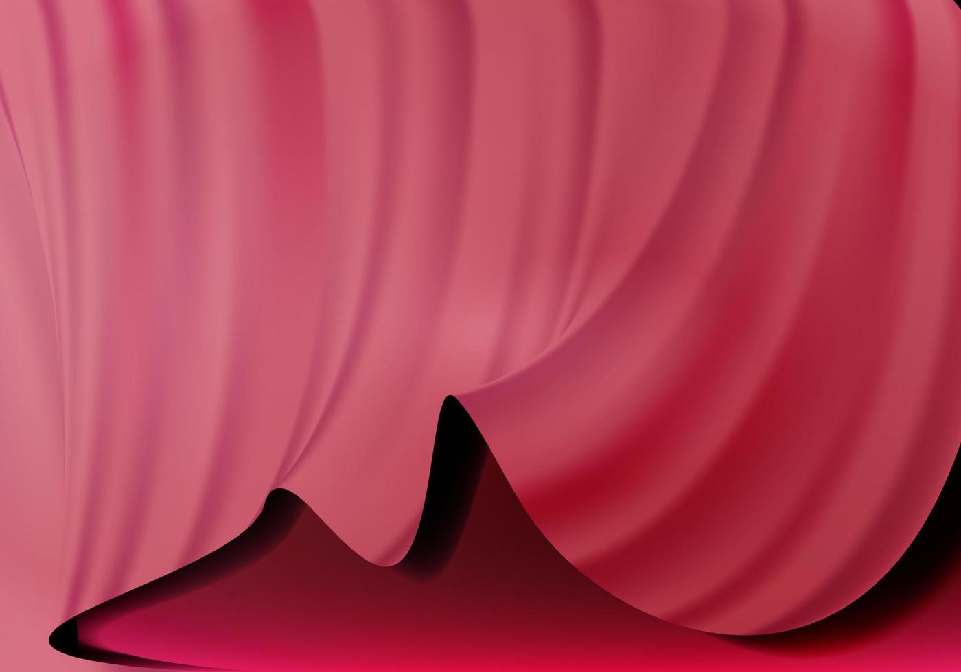 Soft blind curtain stage isolated on a background illustration vector. vector