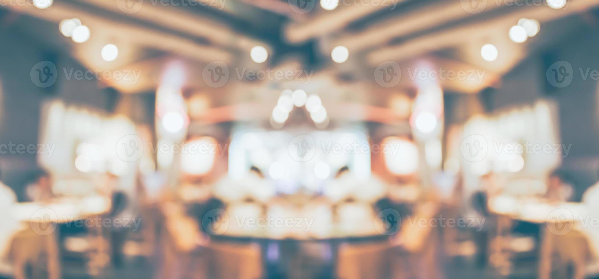 cafe restaurant interior blurred abstract vintage background photo