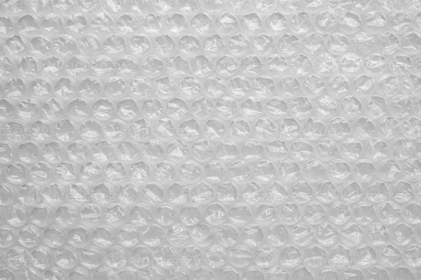 Plastic wrap air bubble texture background packaging material photo