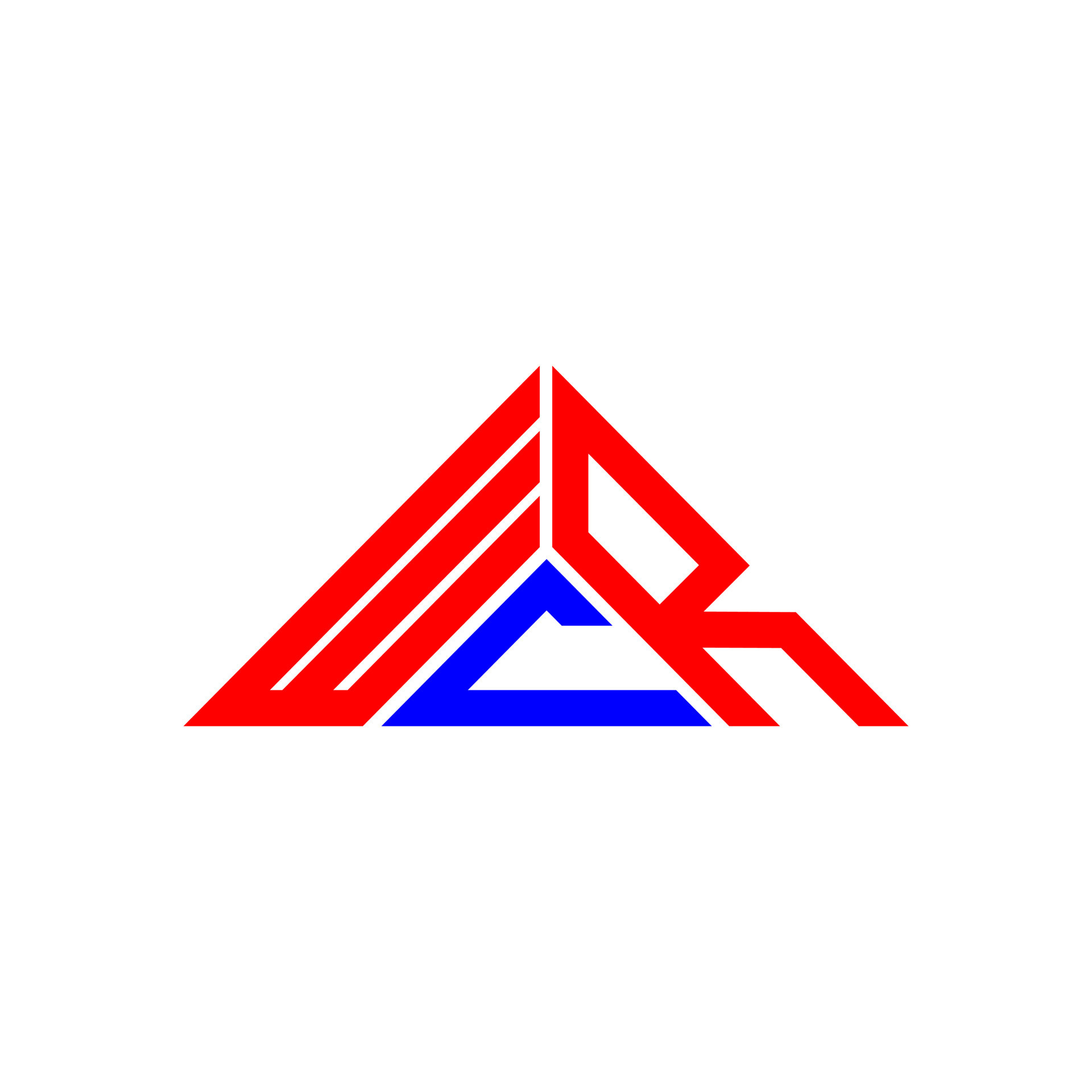 WCR letter logo creative design with vector graphic, WCR simple and