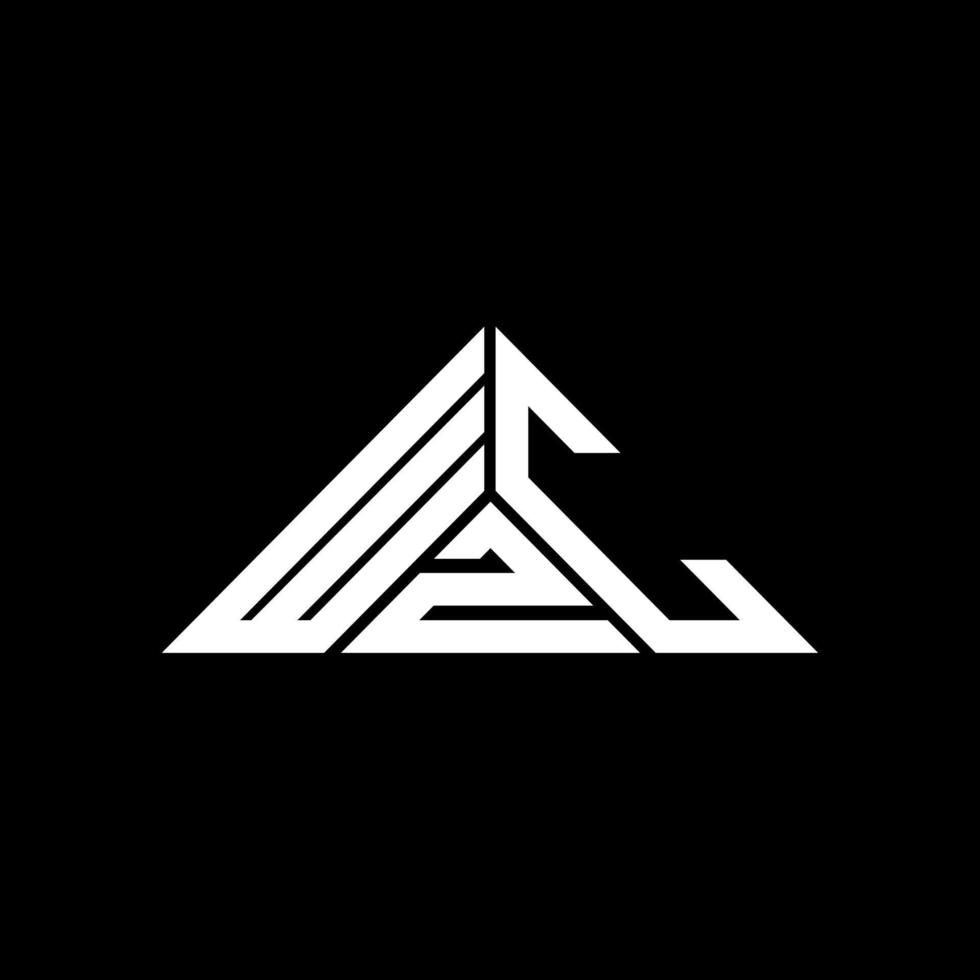 diseño creativo del logotipo de la letra wzc con gráfico vectorial, logotipo simple y moderno de wzc en forma de triángulo. vector