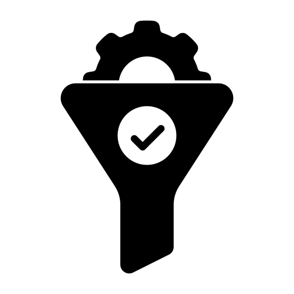 Perfect design icon of funnel setting vector
