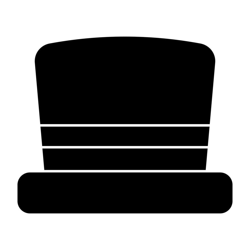 un icono de diseño único de sombrero vector