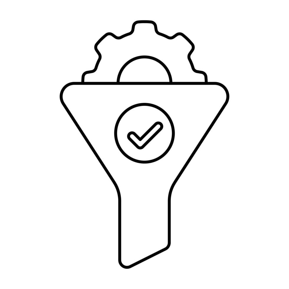 Perfect design icon of funnel setting vector