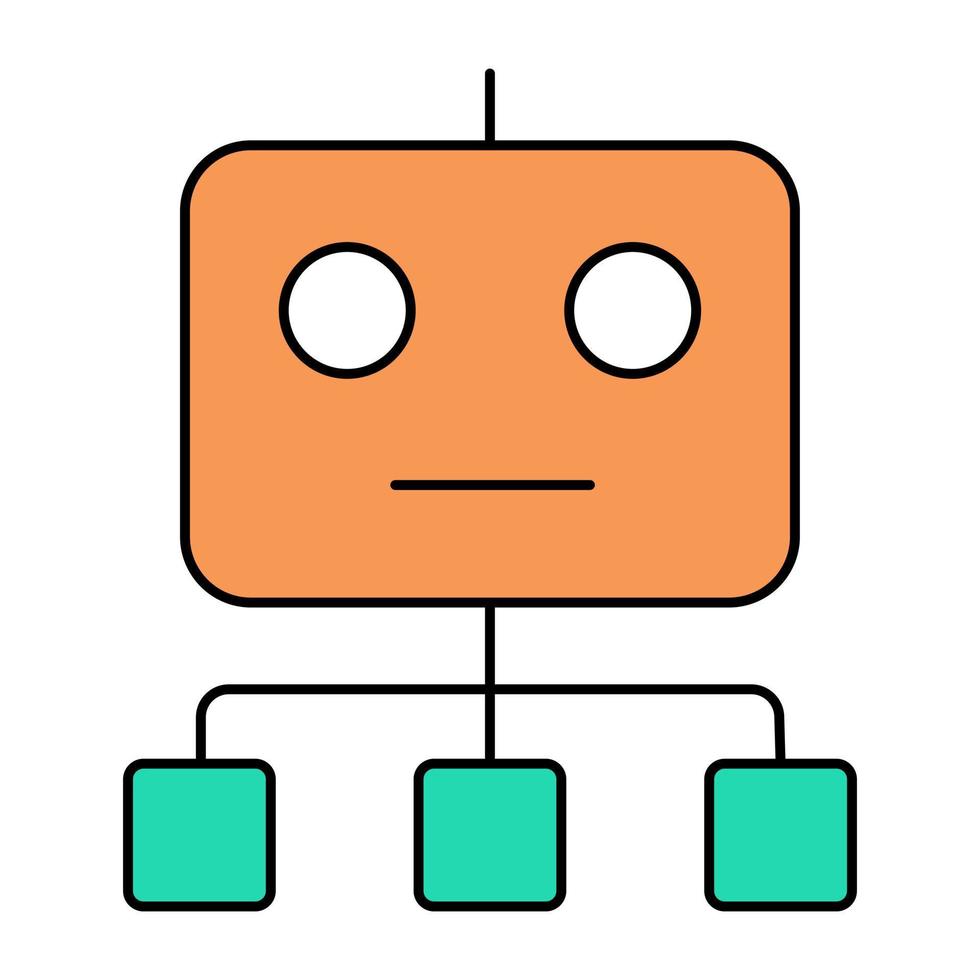 Trendy vector design of robot