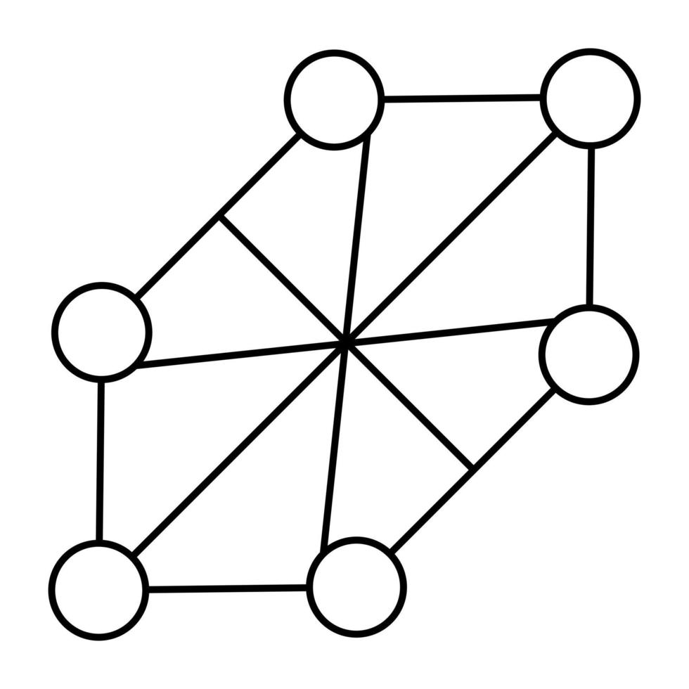 Modern design icon of lattice vector
