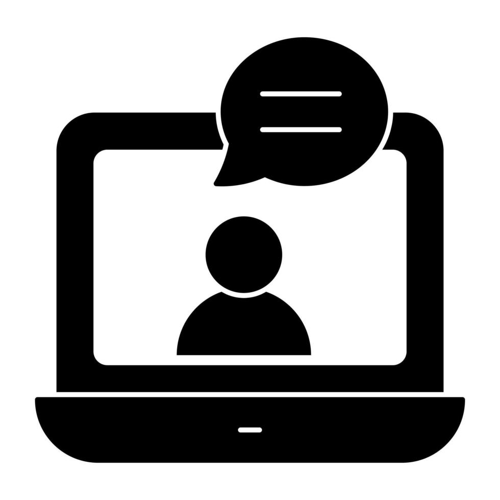 Unique design icon of video chat vector