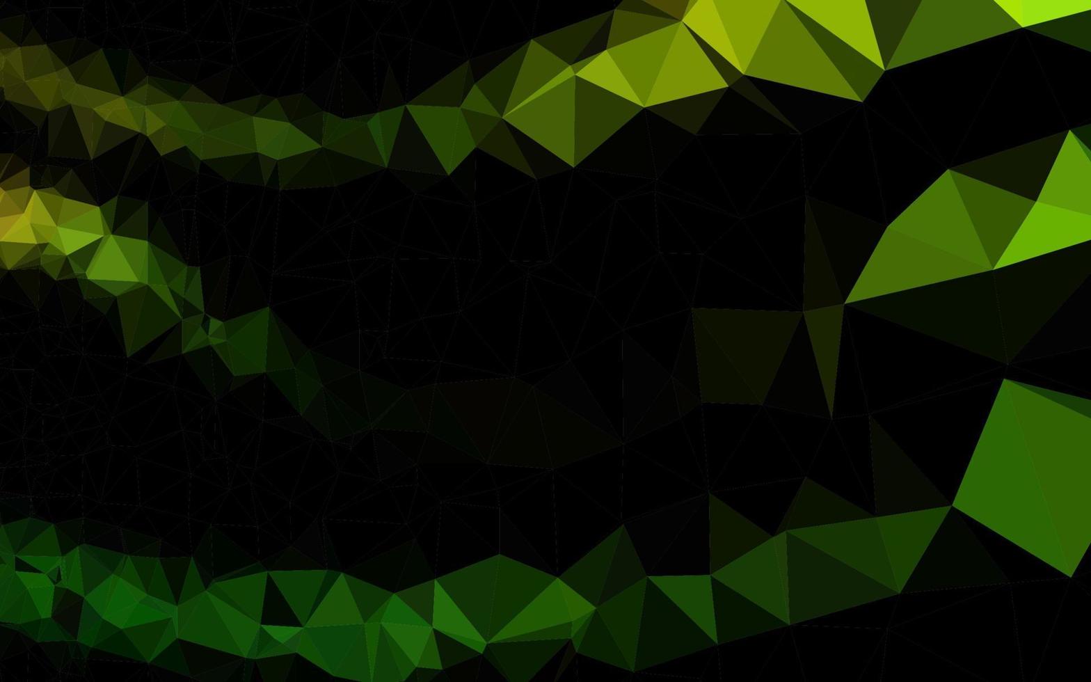 Light Green vector polygonal template.