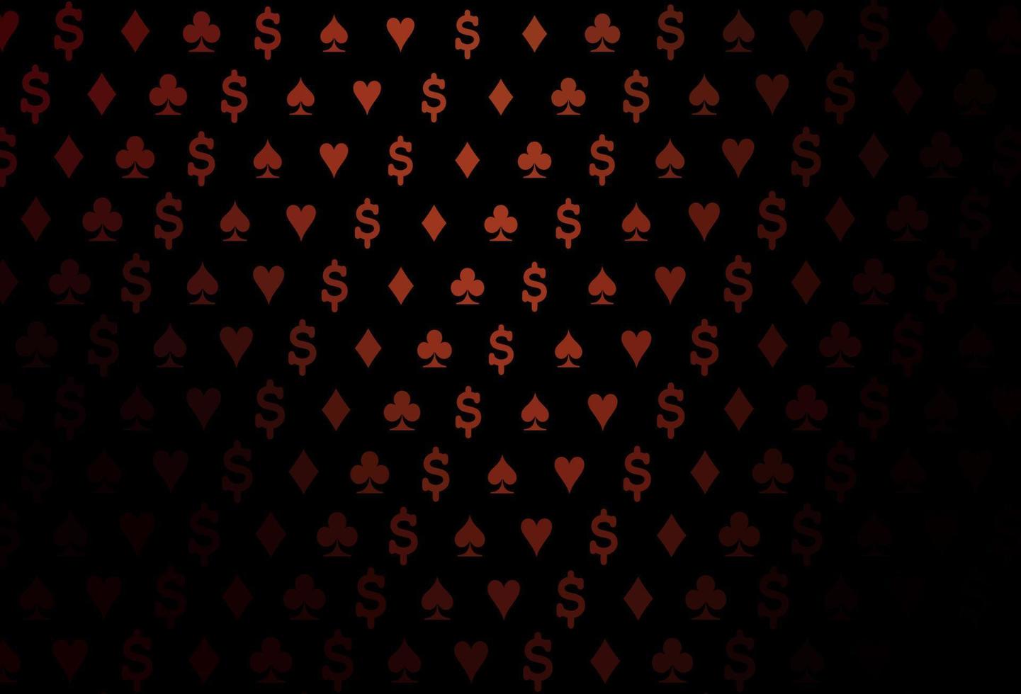 Dark red vector layout with elements of cards.