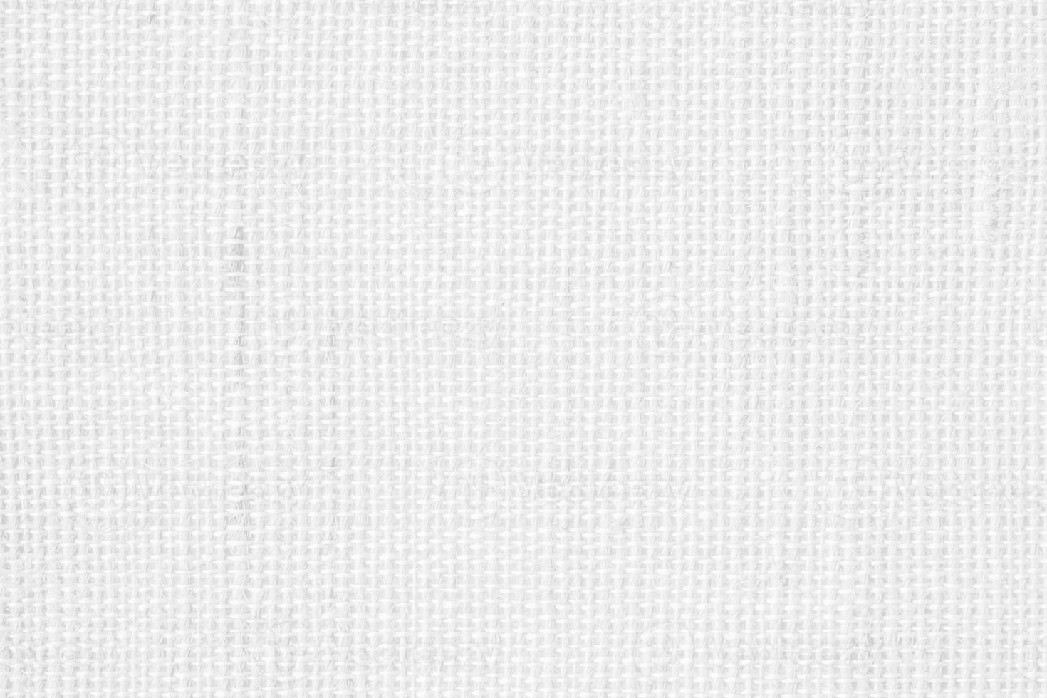 White linen canvas fabric texture background photo