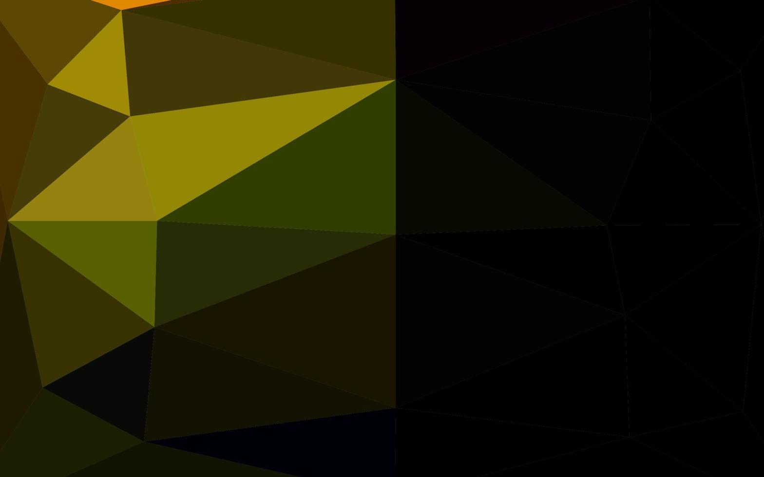 textura de triángulo borroso vector verde oscuro.
