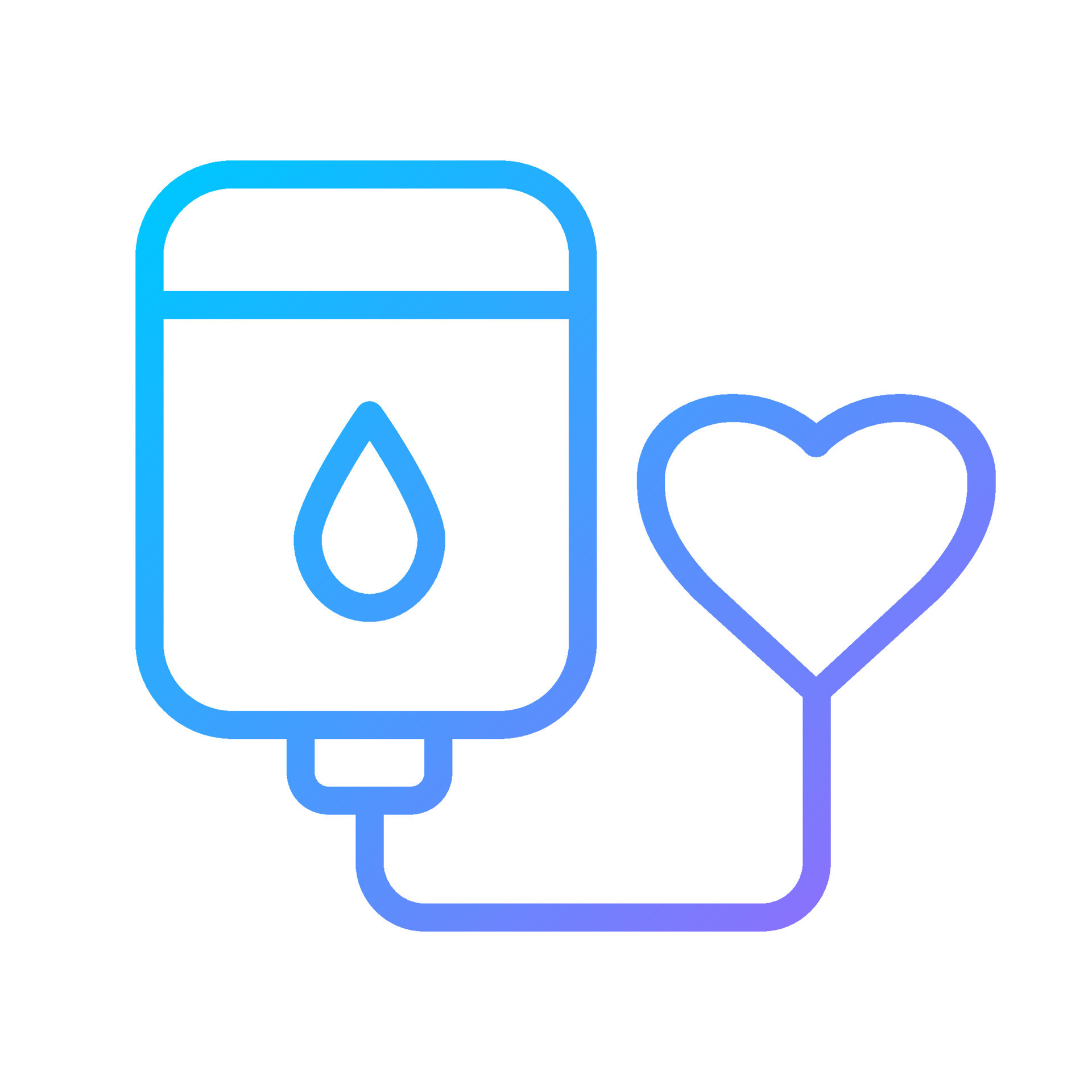 Blood donation pixel perfect gradient linear vector icon. Medical ...