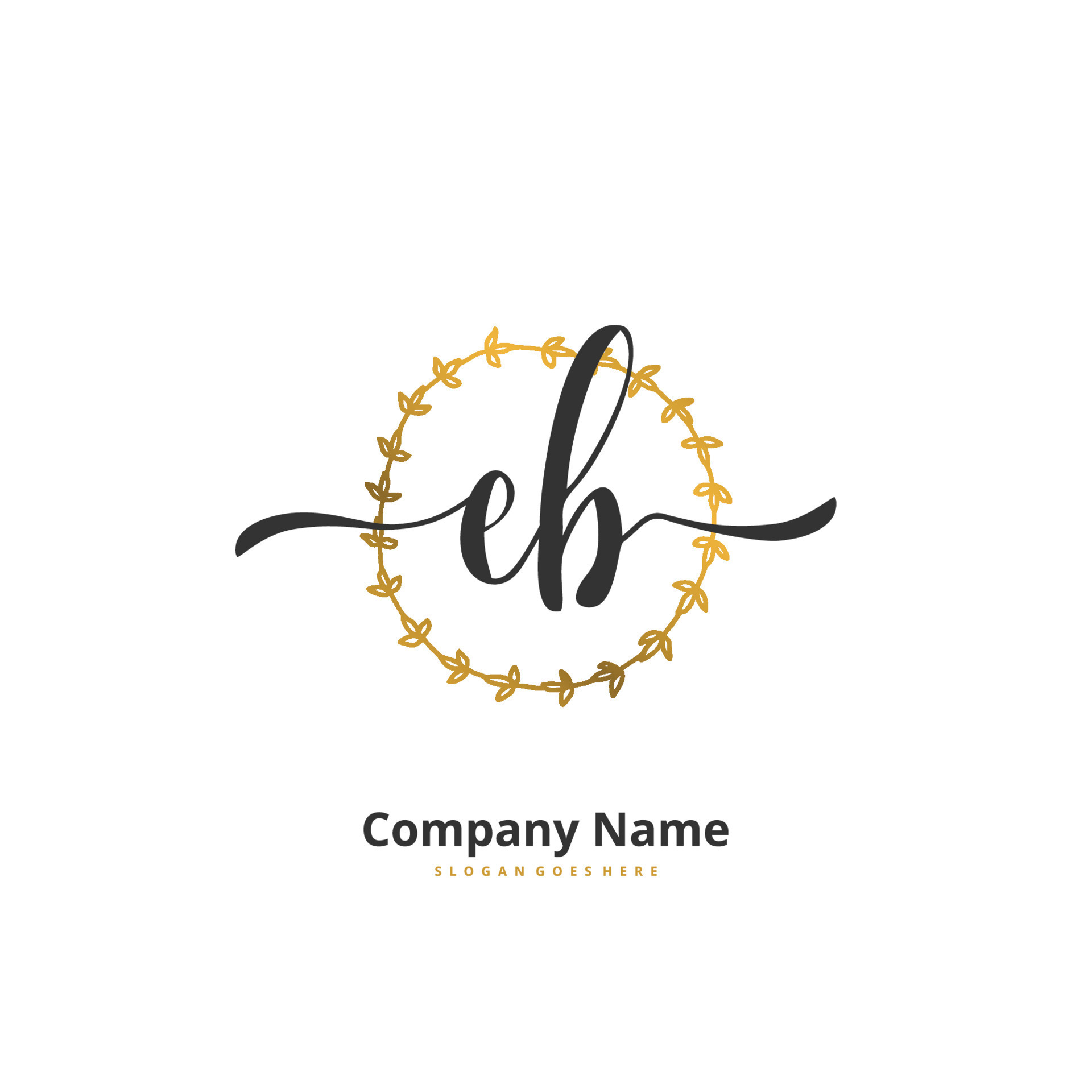 Premium Vector  Initial eb logo design in minimalist style eb signature  logo or symbol for fashion jewelry boutique