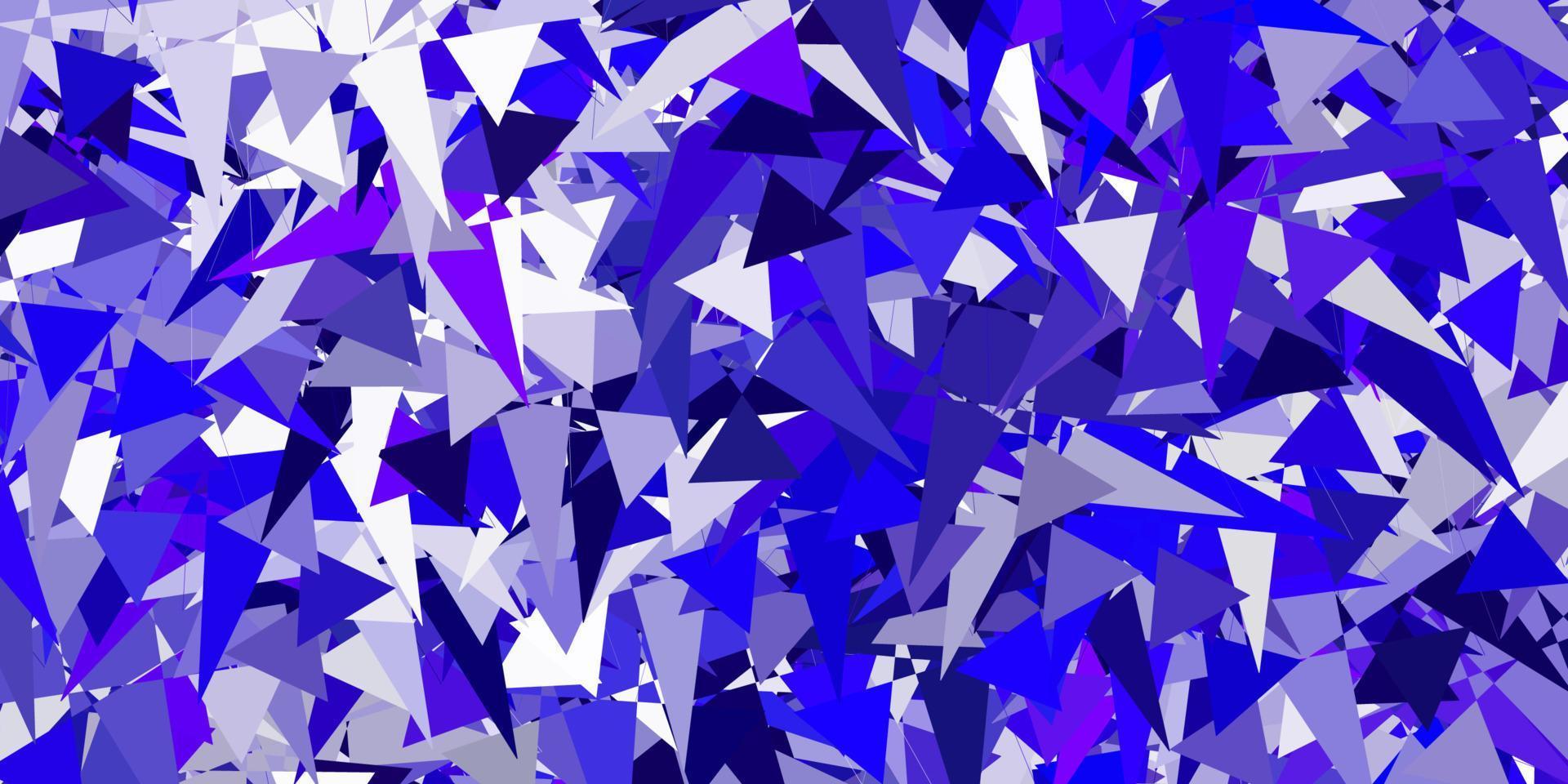 Light Purple vector template with triangle shapes.
