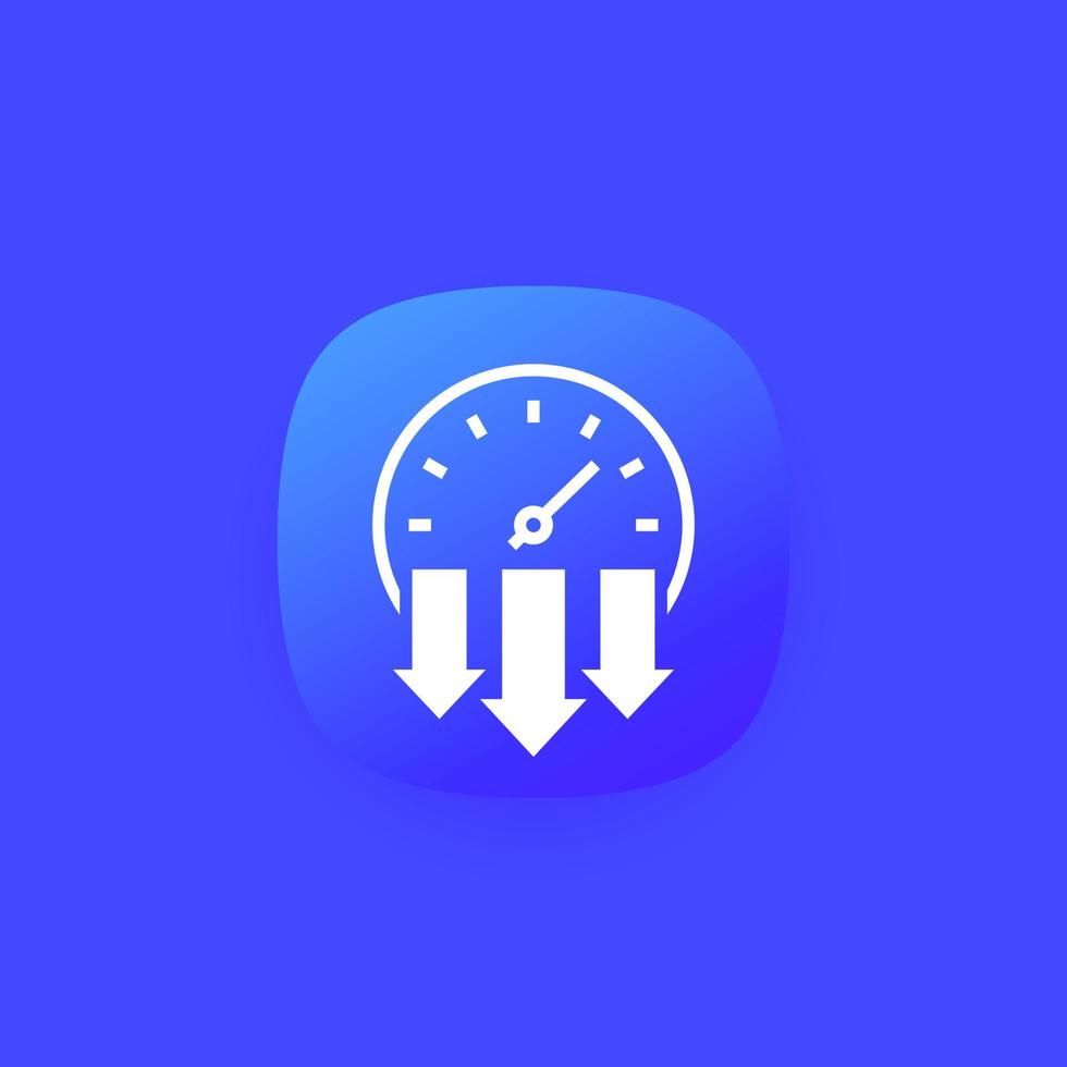 pressure meter icon, vector design