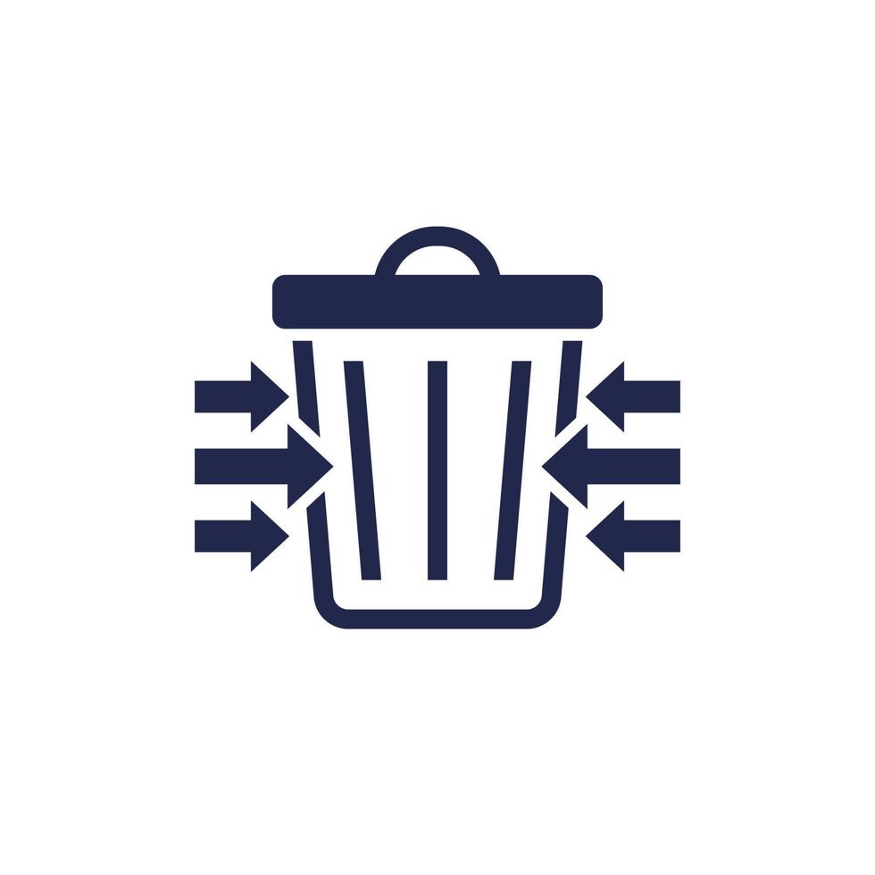Reduce waste icon on white vector