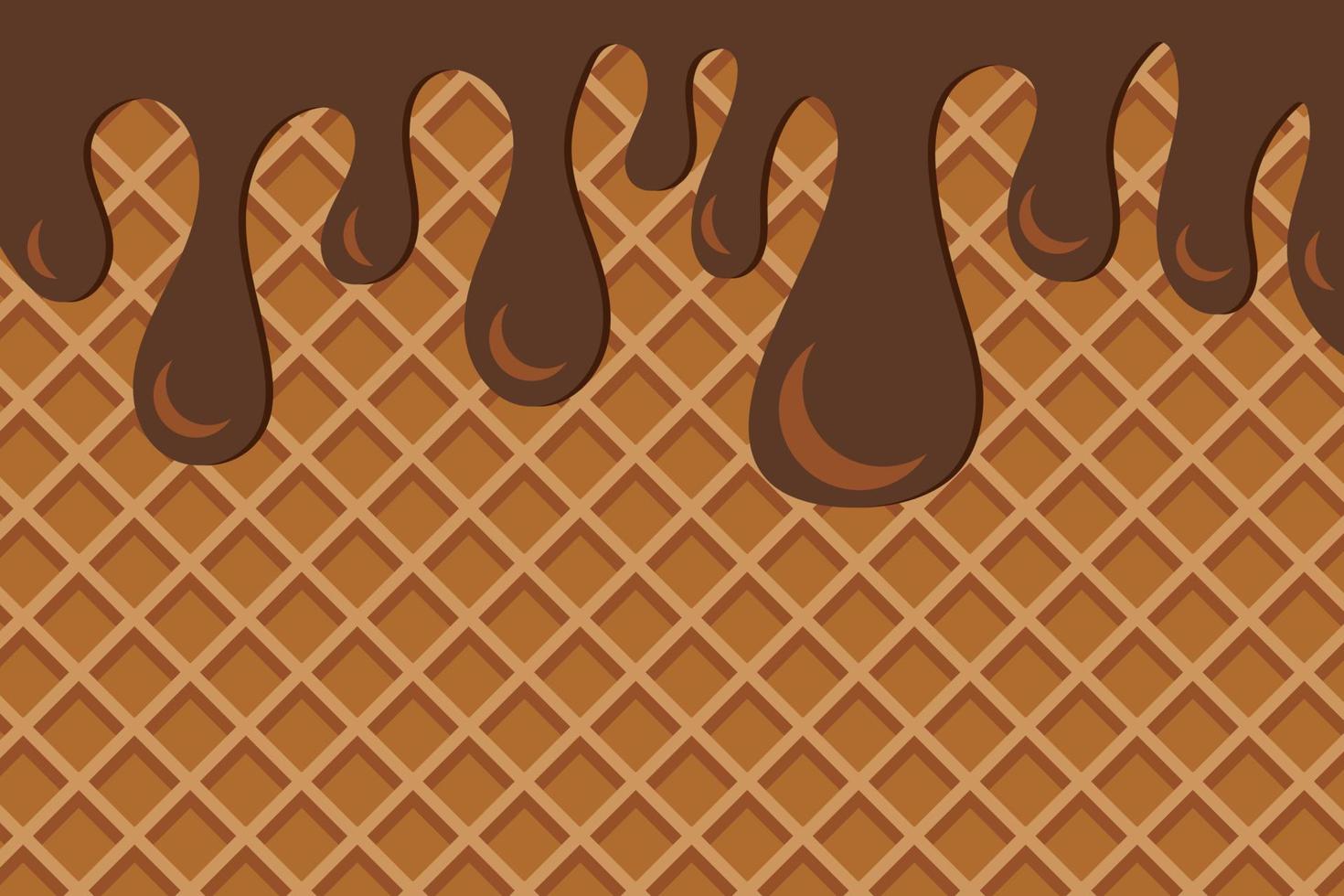 World Chocolate Day Tasty Dessert Background vector