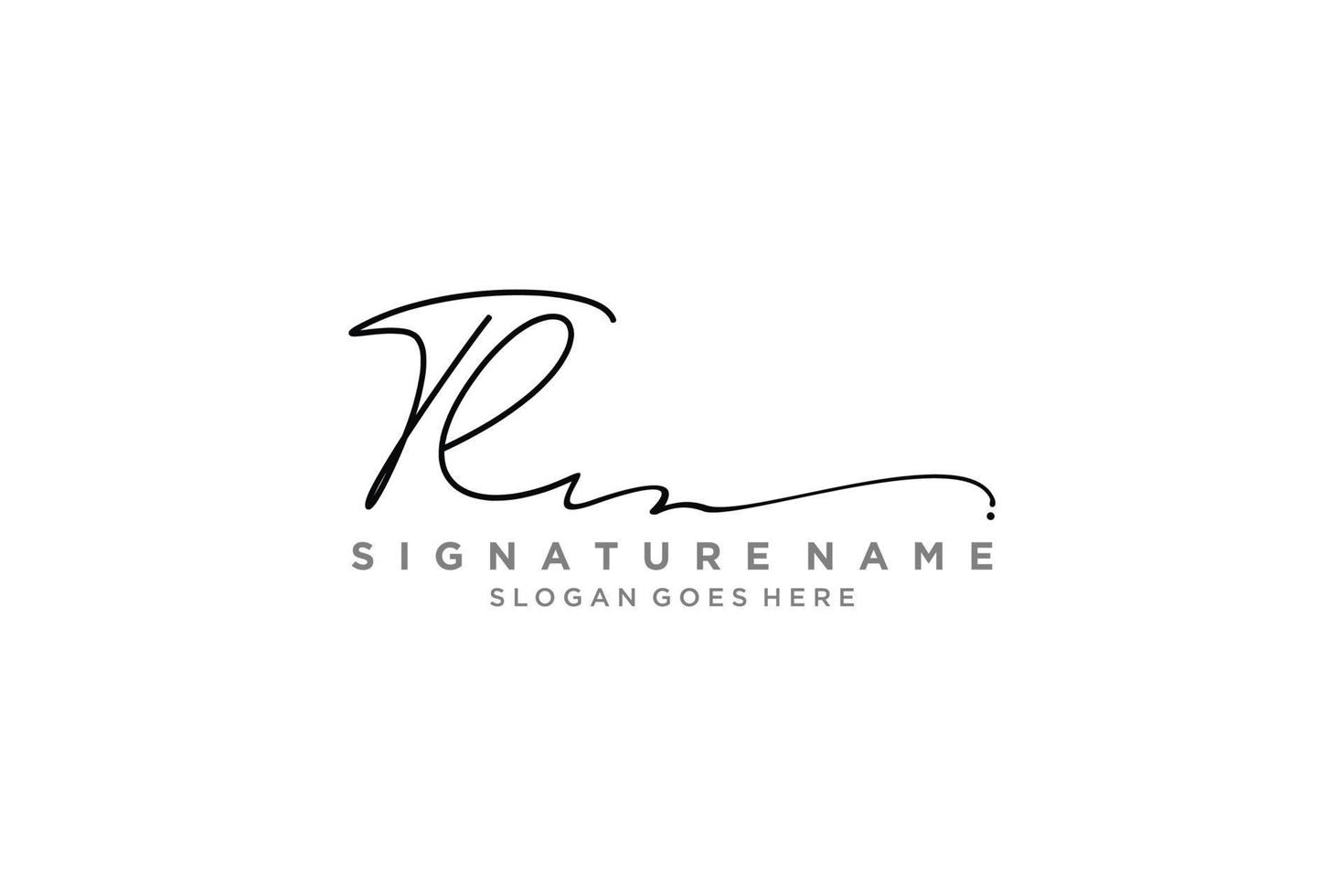 Initial TL Letter Signature Logo Template elegant design logo Sign Symbol template vector icon