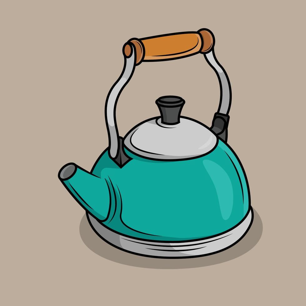 The Illustration of Hot Kettle vector