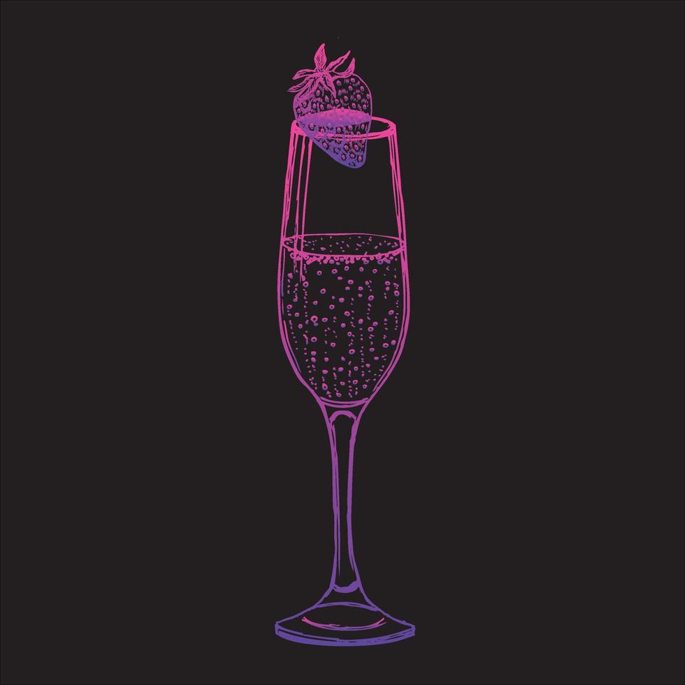 Cocktails sketch, hand drawn. vector