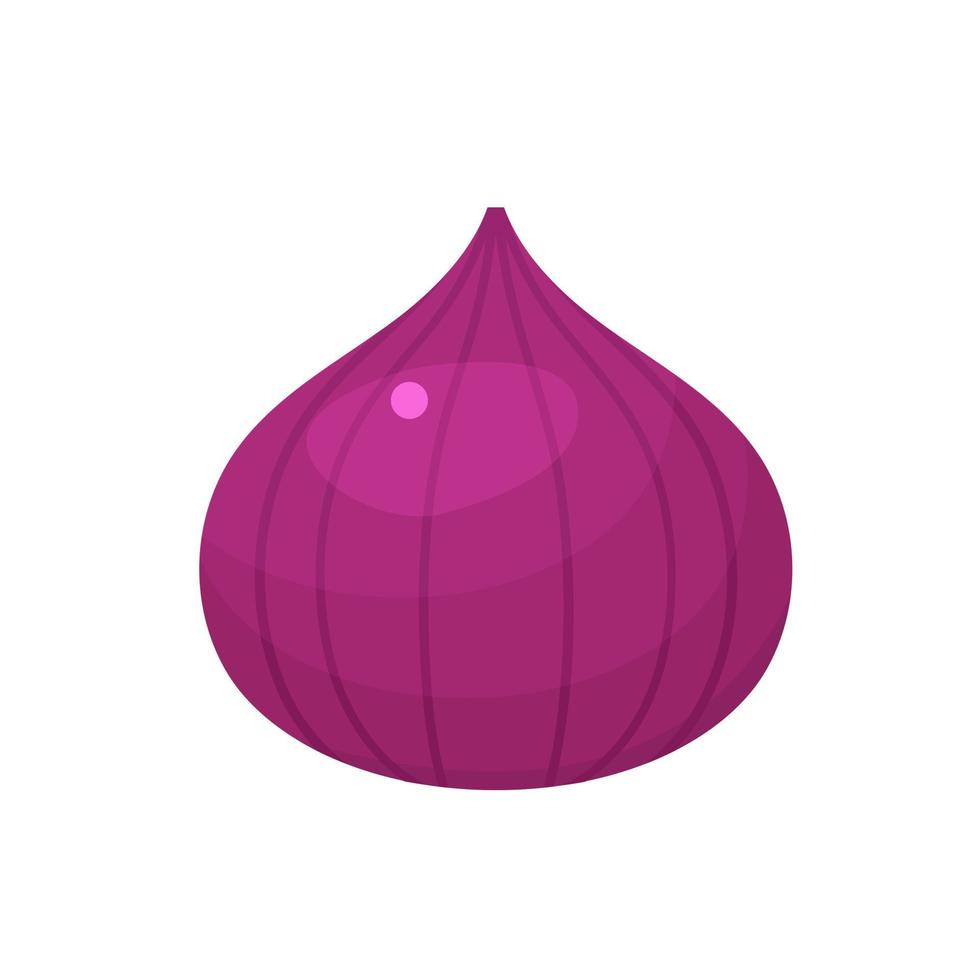 Onion icon in flat style. Isolated object. Onion logo vector