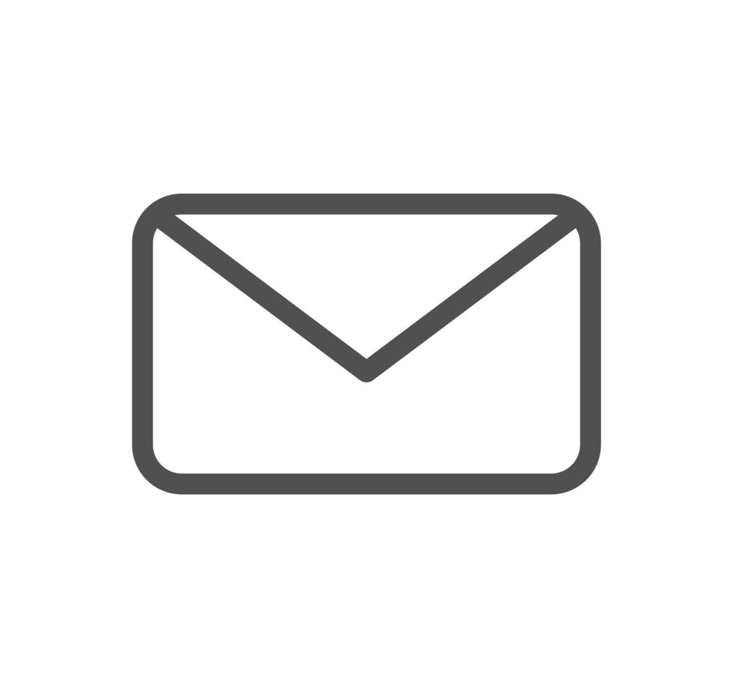 Envelope icon outline and linear vector. vector