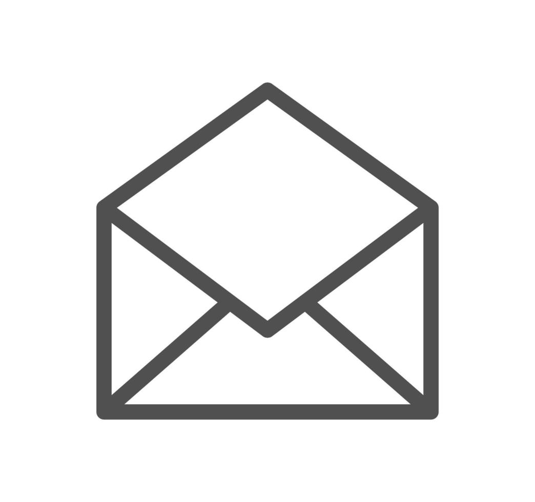 Envelope icon outline and linear vector. vector